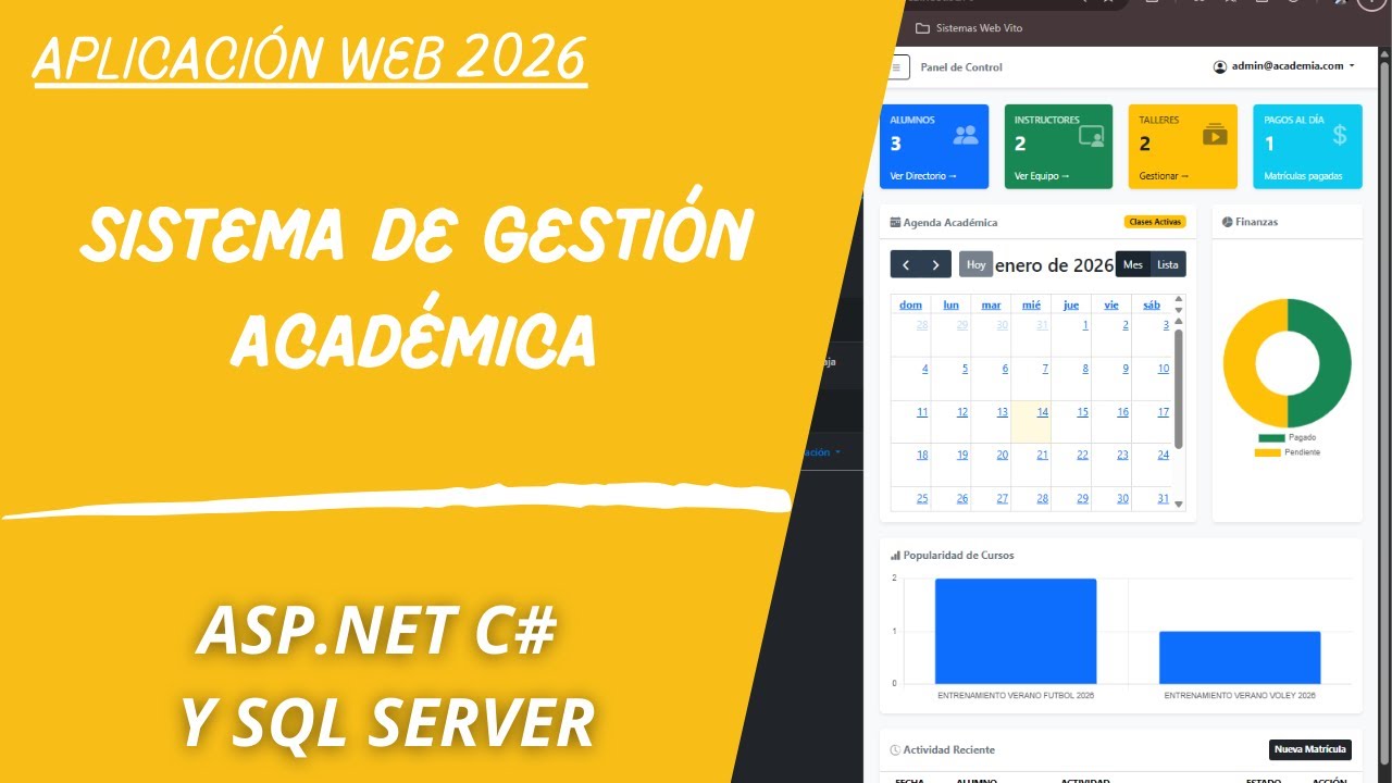 🚀 Sistema de Gestión Académica Web