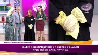 Elleri Kirlenmesin Diye Poşetle Bağlıyor