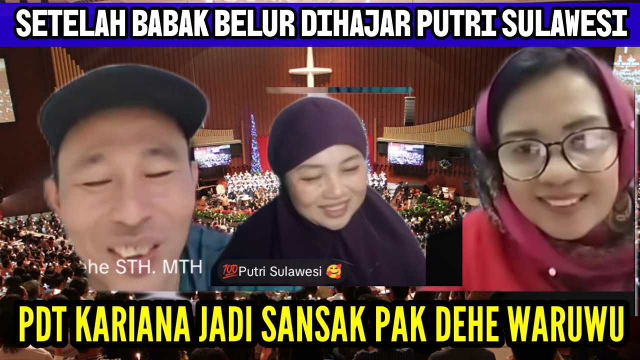 SETELAH BABAKBELUR DIHAJAR PUTRI SULAWESI,  PDT KARIANA JADI SANSAK PAK DEHE WARUWU 