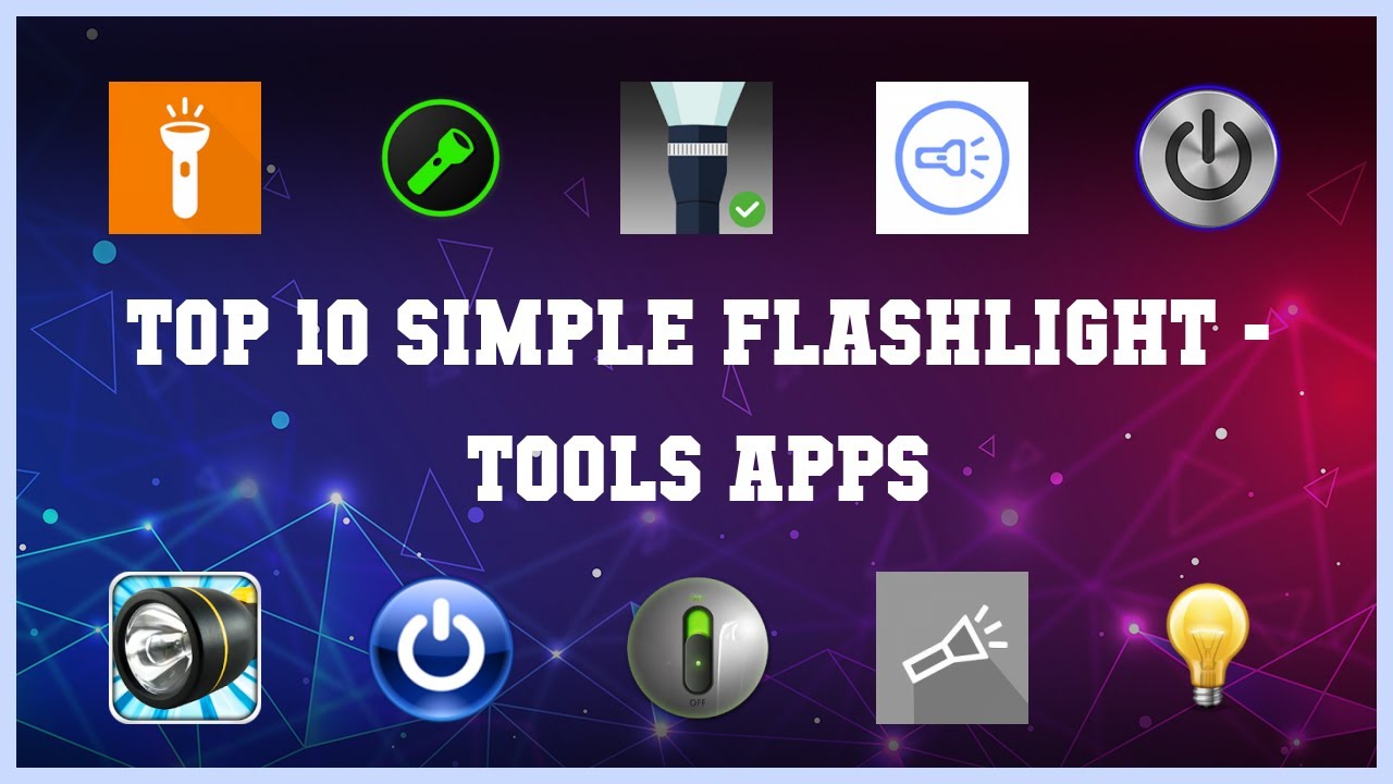 Top 10 Simple Flashlight Android Apps - YouTube