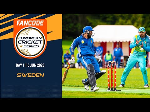 🔴 FanCode ECS Sweden, 2023 | Day 1 | T10 Live Cricket | European Cricket