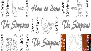 How to Draw The SIMPSONS Family Easy | PENCIL | MrUsegoodART