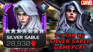 7-STAR R2 SILVER SABLE GAMEPLAY | ÇOK UZUN ROTASYON, DÜŞÜK HASAR - MCOC