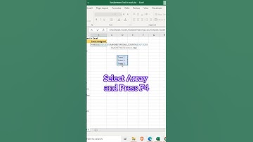Try this simple Randbetween text trick in #excel #shorts