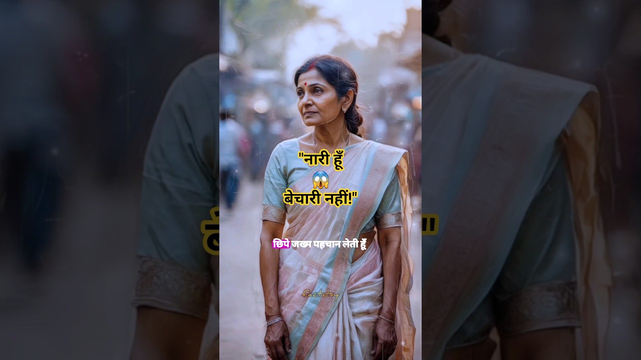 "जब नारी चुप रहती है… वक्त बोल उठता है!"😱💕 