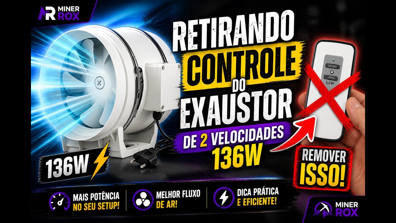 Desativando controle do exaustor de 136w turbo - Dica Miner rox, créditos ao Ricardo