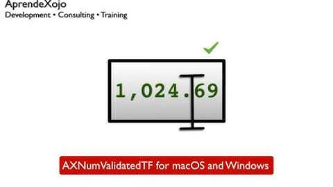 AXNumValidatedTF for Xojo