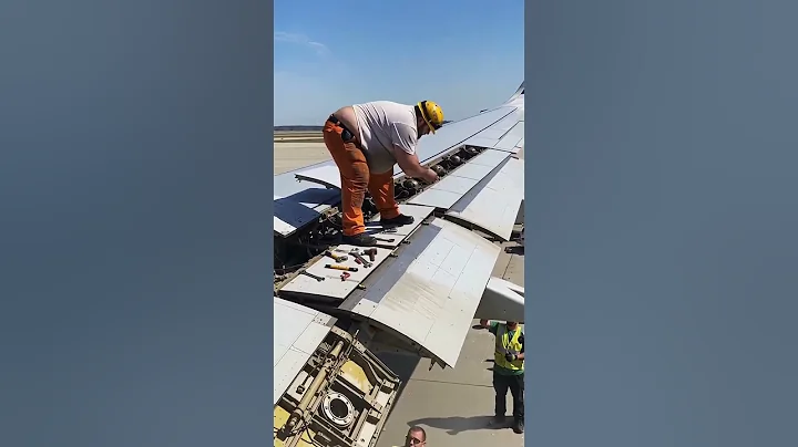 Aircraft Wing Maintenance Up Close ✈️ | Airbus A320 Flap System Work