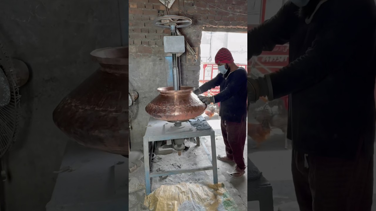 Brass Vessels Polishing | Brass Copper Utensils Amazing Skills 