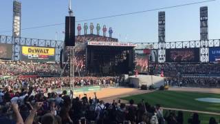 Kanye surprise performance Chance the Rapper Magnificent Coloring Day Chicago 08/20/2016 Sox Park