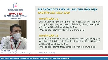 Dự phòng thuyên tắc huyết khối tĩnh mạch trên BN ung thư