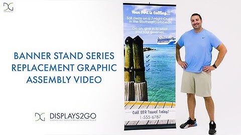 How to Replace Retractable Banner Graphics | Product Assembly | Displays2go®