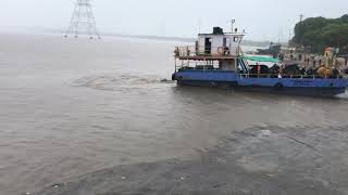 Heavy rain at Marve Beach