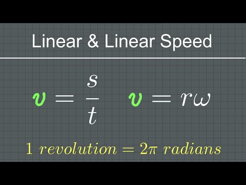 Linear Speed & Linear Speed | The Westcoast Math Tutor