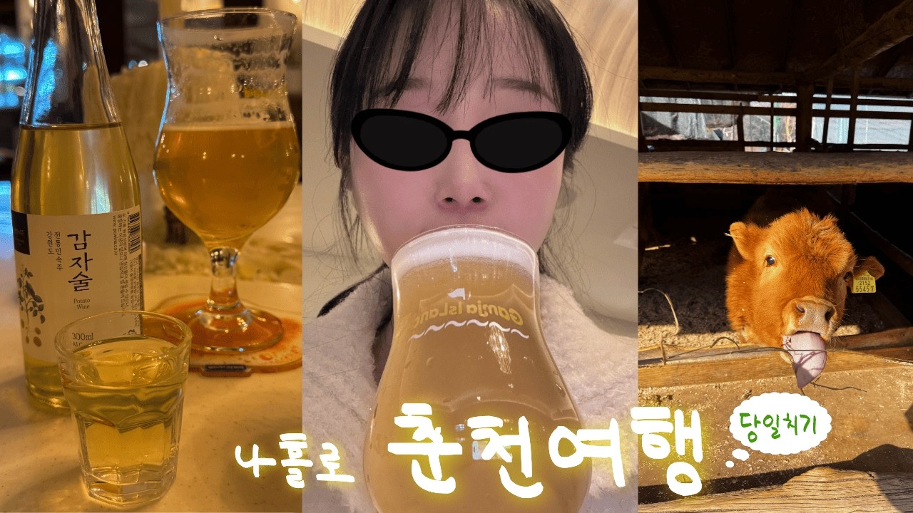 인생닭갈비 JMT🥔감자소주 찾고 온 나홀로 춘천 당일치기ㅣ해피초원목장, 감자밭, 인생닭갈비, 감자맥주, 감자소주, 감자아일랜드, 조부자