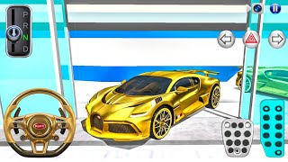 New Car Golden Bugatti Divo Racing in Supercar store - 3D Driving Class - Android ios 3D car game  screenshot 2