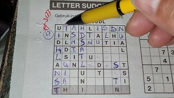 (#3177) Friday. 🌻 Letter Sudoku puzzle. Bonus Extra edition. 07-30-2021 Extra part 1 of 3