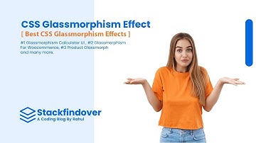Best CSS Glassmorphism Effects