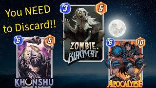 NOW is the time to play Discard! Zombie Black Cat + 6 drop discard! - Marvel Snap Deck Highlight