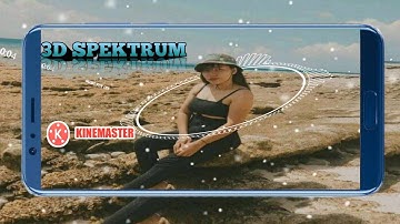 how to make 3d audio spectrum | Tutorial kinemaster