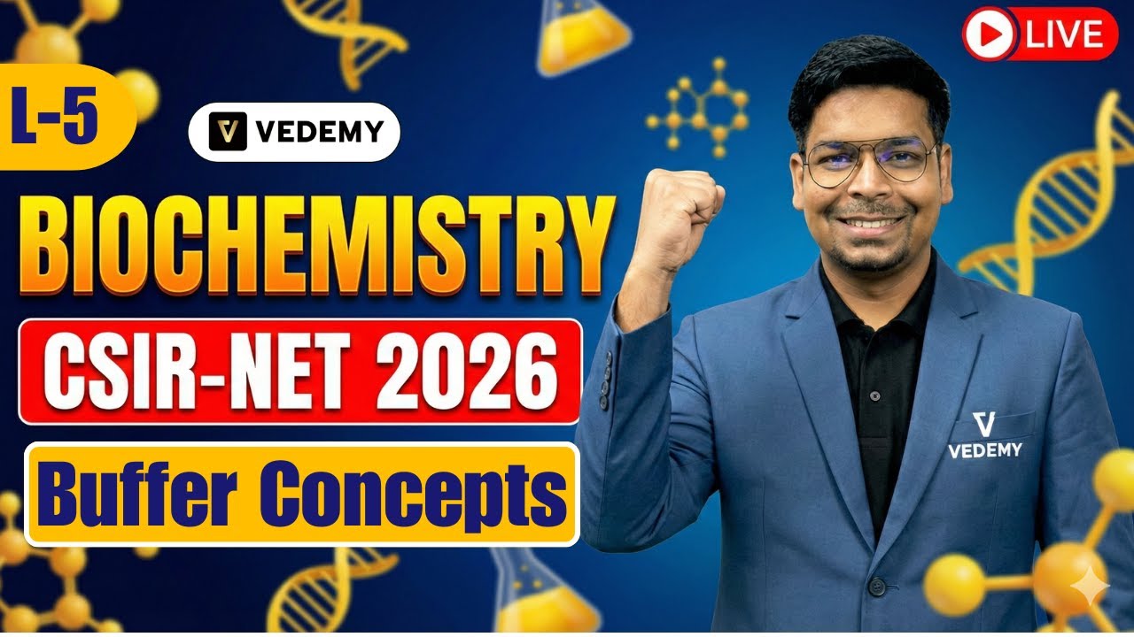 CSIR-UGC-NET 2026 | L5 | Biochemistry | Buffer Concepts | Unit 1 | Dr. Virendra Singh | CSIR | GATE|
