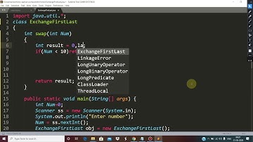 Exchange First and Last Digit