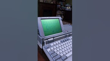 First Amstrad portable computer Amstrad PPC640 and Boulder Dash #shorts #retrogaming #retrocomputer