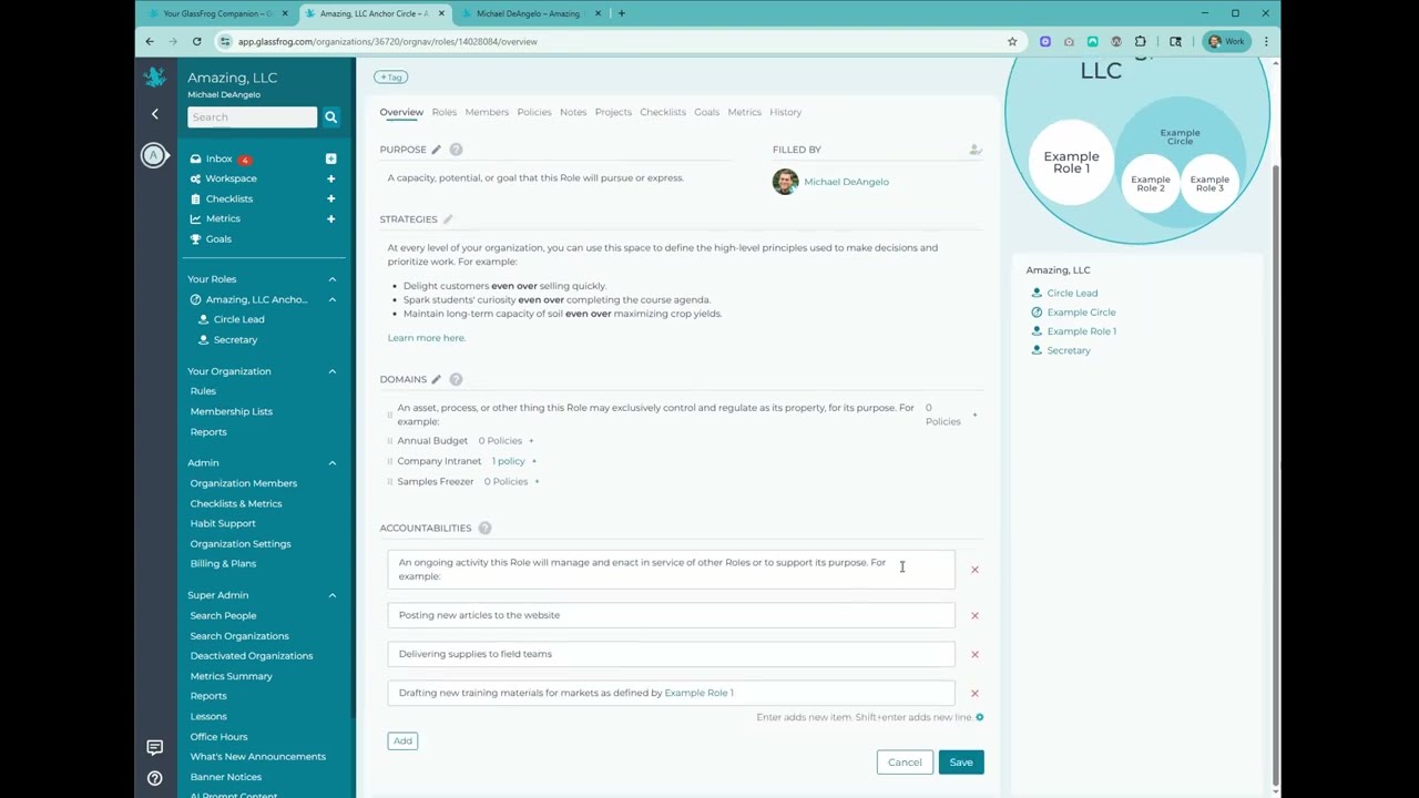 GlassFrog for Admins - Creating Your Organization in GlassFrog