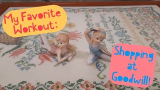 My Favorite Workout: Shopping at Goodwill - Shop Along With Me - Goodwill Thrift Store