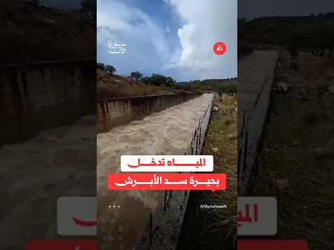 المياه تدخل بحيرة سد الأبرش