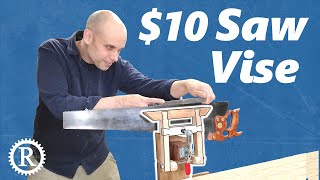 Make a saw vise from scrapwood.