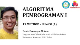 ALGORITMA PEMROGRAMAN I - 15 METHOD - FUNGSI (1)