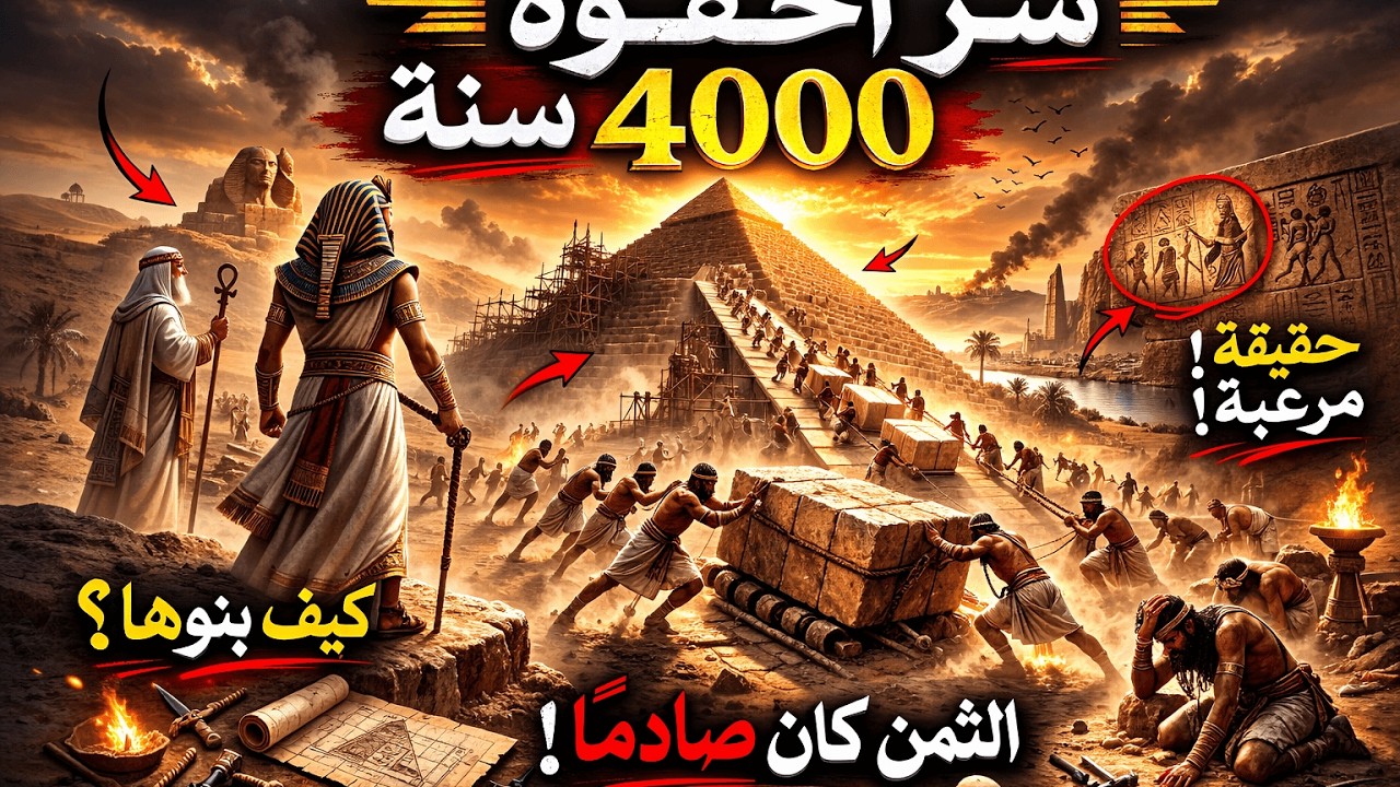 سر الأهرامات الحقيقي… كيف بناها الفراعنة بهذا الحجم المرعب وبهذه الدقة التي حيّرت العالم؟