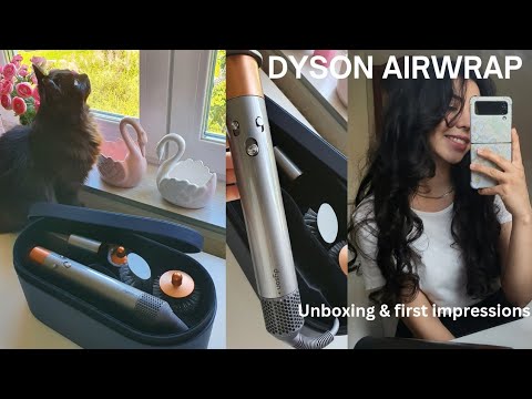 DYSON AIRWRAP complete long diffuse | unboxing, first use.