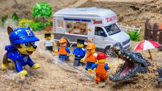 Taco Truck vs Crocodile! Paw Patrol Saves the Day | Toy Rescue Adventure for Kids