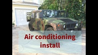 Humvee Build - Installing Air conditioning in a Humvee