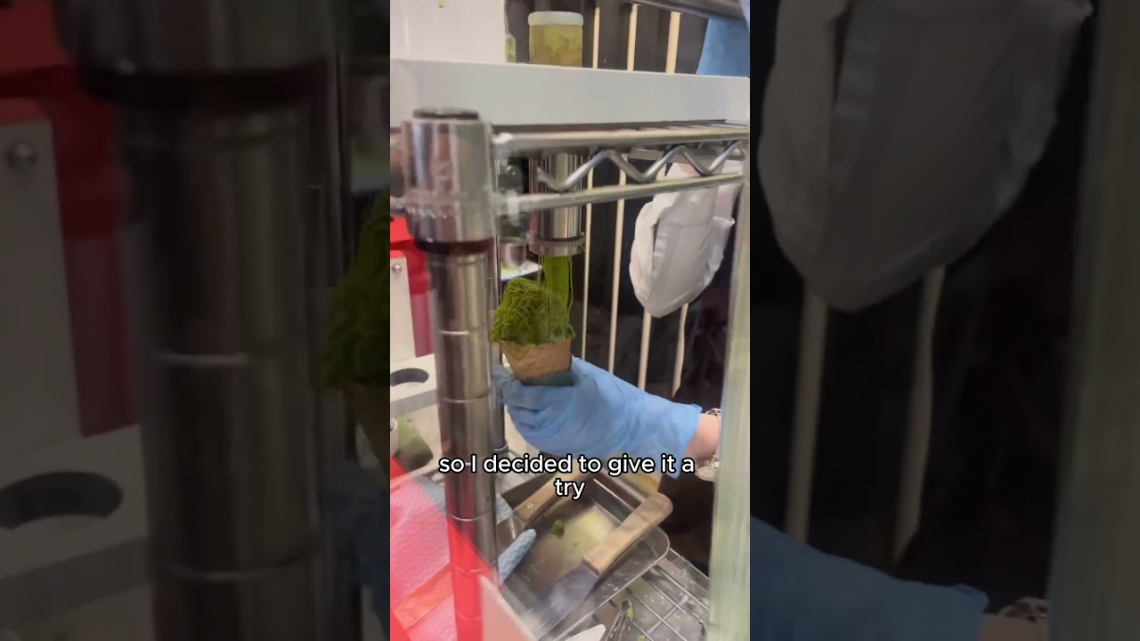 matcha ice cream in osaka! 