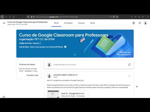 Aula 5.6 - Google Planilhas e Apresentação integrado ao Google Classroom