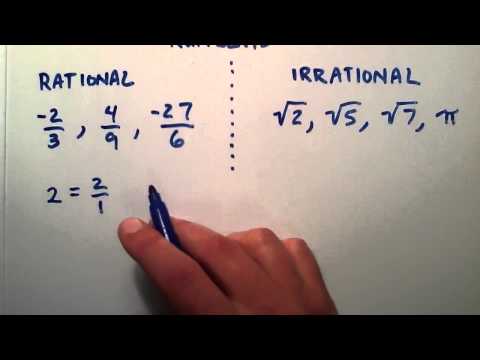 What is the Difference Between Rational and Irrational Numbers , Intermediate Algebra , Lesson 12