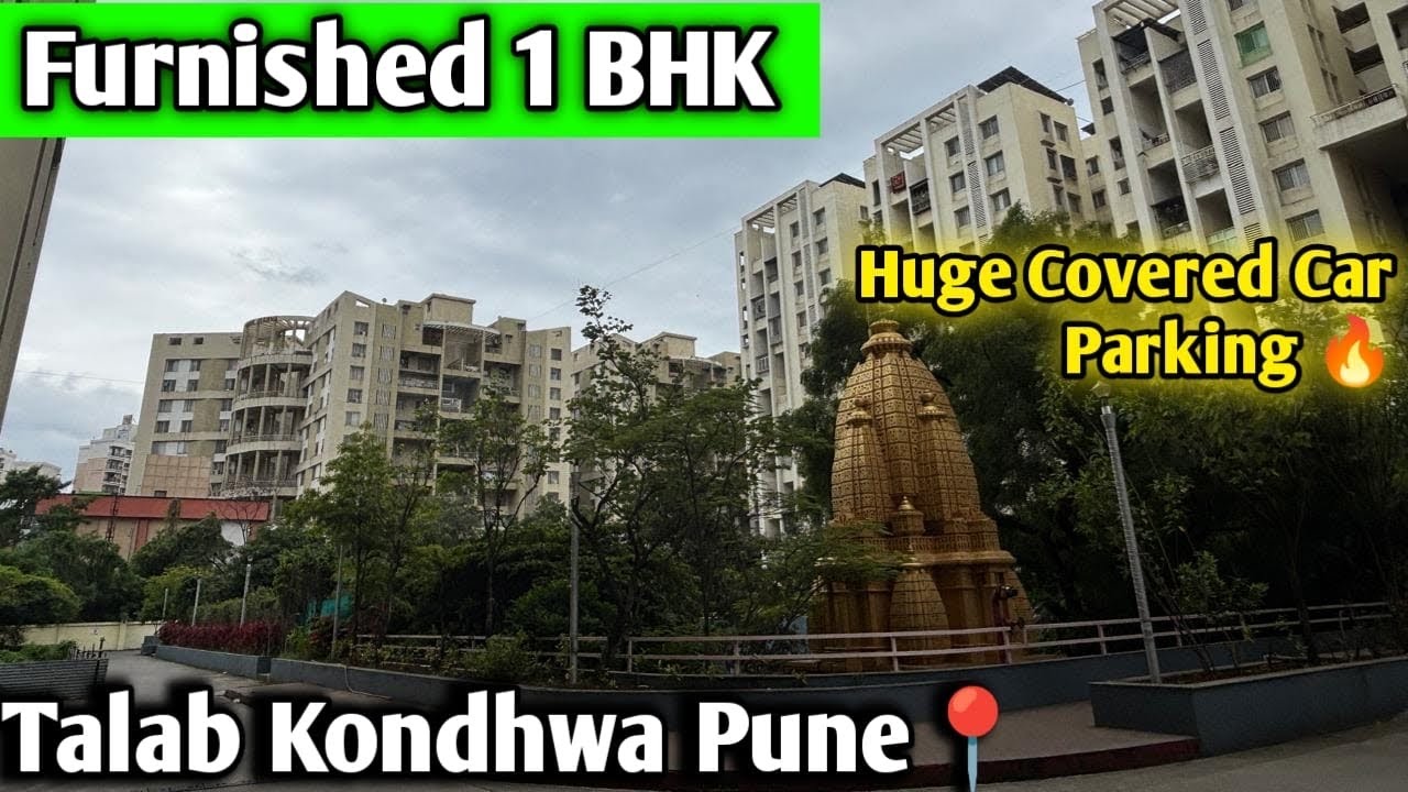 Furnished 1 BHK Near Talab Kondhwa Pune📍|Huge Covered Parking | 480 Sqft Carpet |
