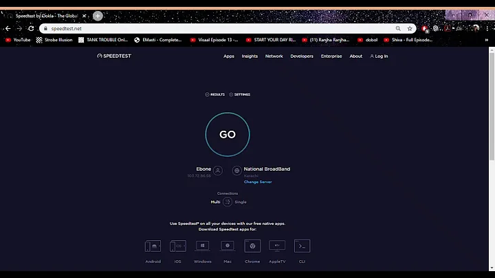 Dream net | Speedtest by Ookla | The Global Broadband Speed Test | Google Chrome 1 9 2020 5 35 45 PM