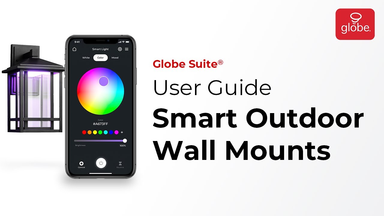 Умные настенные крепления для уличного освещения – Руководство по установке и эксплуатации | Glob...