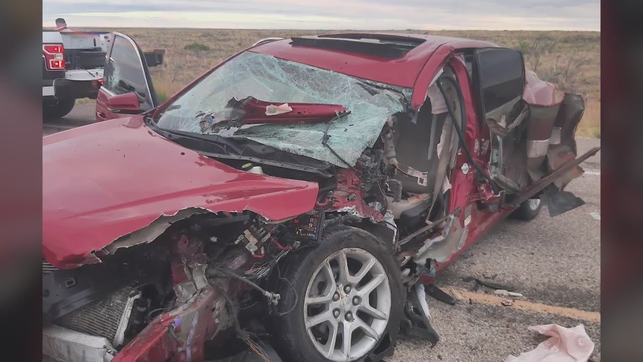 Driver airlifted to hospital after crash east of Roswell - YouTube