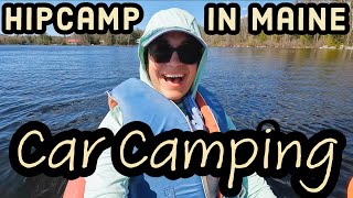 Our first Hipcamp in Maine! Car Camping by Porter Lake | Exploring Farmington and the Origin Store