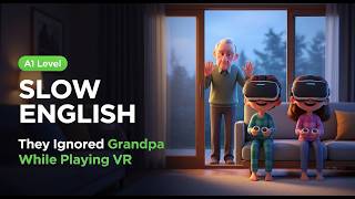 They Ignored Grandpa While Playing VR | Emotional English Story for Beginners (A1–A2)