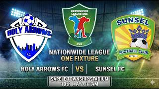 Details NLO26: HOLY ARROWS FC VS SUNSEL FC  @ SAPELE TOWNSHIP STADIUM, DELTA STATE Guide