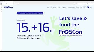 Let's save FroSCon