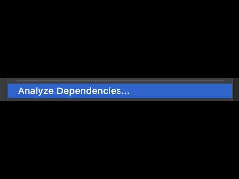 Analyze Dependencies - Intellij
