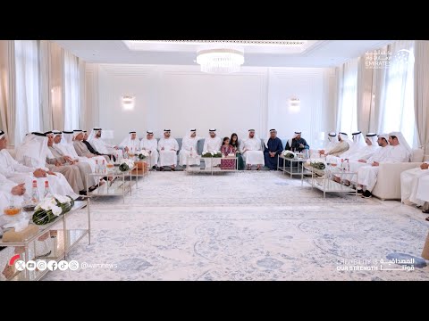 حمدان بن محمد يحضر مأدبة غداء بمناسبة عودة ضاحي خلفان من رحلة العلاج خارج الدولة