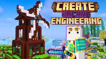 I Built the PERFECT Windmill using the CREATE MOD...